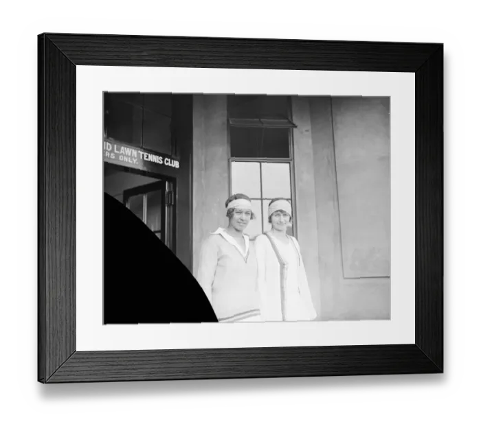 Framed Print : International Lawn Tennis in Wimbeldon Miss McKane and Mrs Mallory, who opposed Framed Print : International Lawn Tennis in Wimbeldon Miss McKane and Mrs Mallory, who opposed