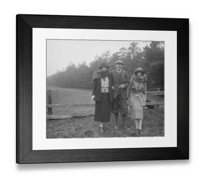 Framed Print : Captain Montagus shoot at Lynford Hall, Thetford. Captain Montagu with Mrs Montagu Framed Print : Captain Montagus shoot at Lynford Hall, Thetford. Captain Montagu with Mrs Montagu