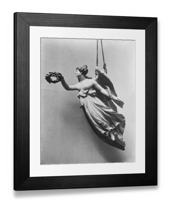 Framed Print : Forthcoming sale of Nelson Relics at Sothbeys The model of the figurehead on HMS Framed Print : Forthcoming sale of Nelson Relics at Sothbeys The model of the figurehead on HMS