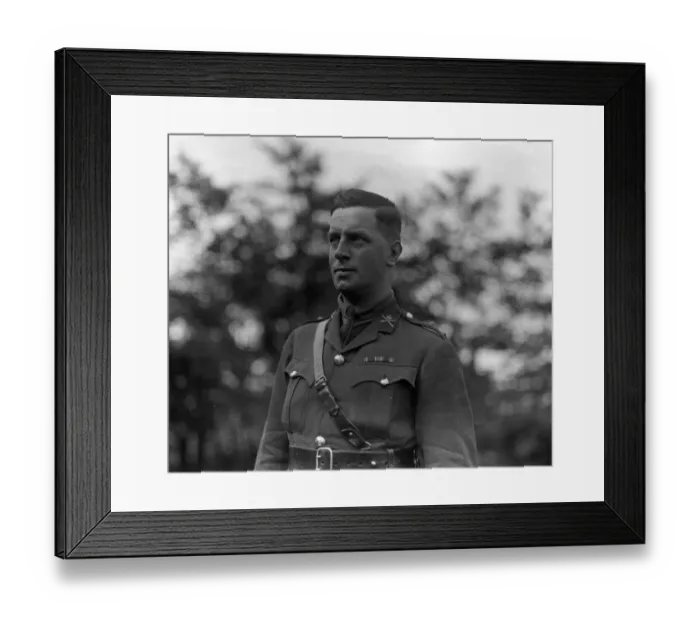 Framed Print : Lieutenant R W Leonard of the Tonbridge Swimming Club who, although his second Framed Print : Lieutenant R W Leonard of the Tonbridge Swimming Club who, although his second