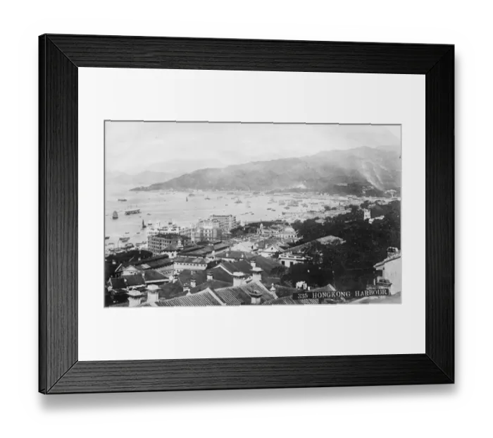 Framed Print : View of Hong Kong harbour. 18 August 1923 Framed Print : View of Hong Kong harbour. 18 August 1923
