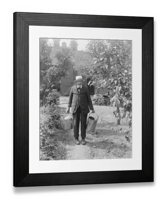 Framed Print : Moderation The Secret of Long Life Mr Charles Tulley of Hassocks Surrey who is