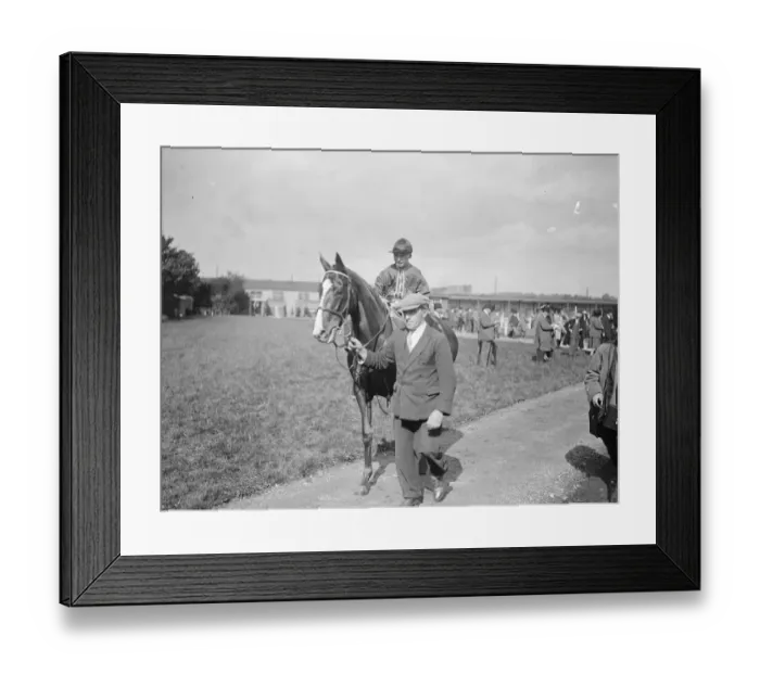 Framed Print : Boy jockey of eleven. Ian Martin who rode at Newbury, is a son of Mr E Martin, the trainer Framed Print : Boy jockey of eleven. Ian Martin who rode at Newbury, is a son of Mr E Martin, the trainer
