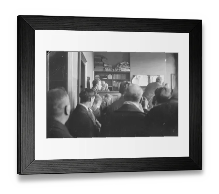 Framed Print : The hay poison case. A new photograph of Major Armstrong listening intently to the evidence