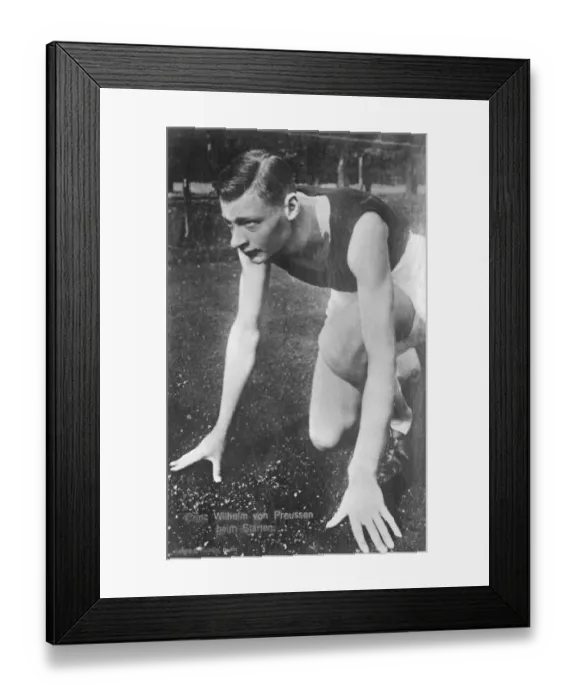 Framed Print : Germanys most popular Royalty on the running track. Prince Wilhelm of Prussia Framed Print : Germanys most popular Royalty on the running track. Prince Wilhelm of Prussia