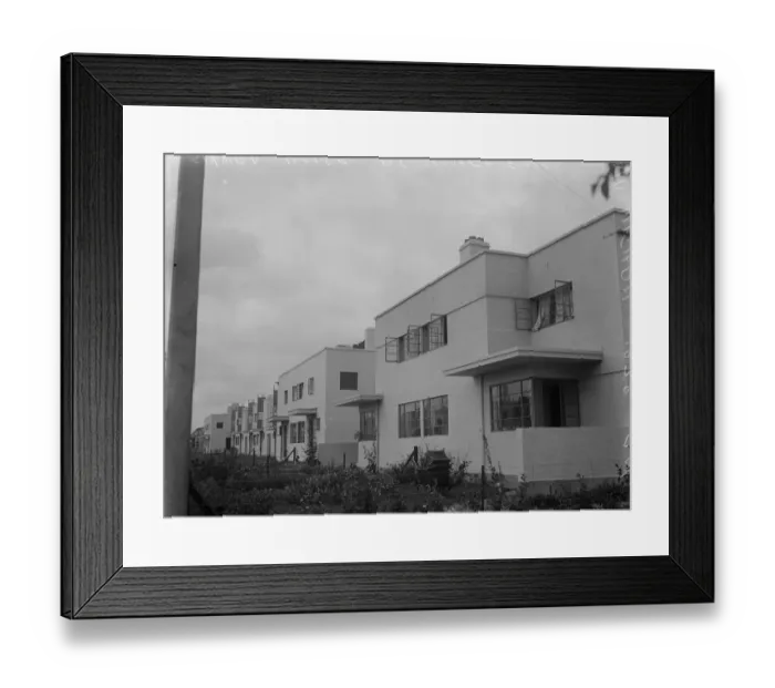 Framed Print : SIlver houses at Silver End. 22 September 1928