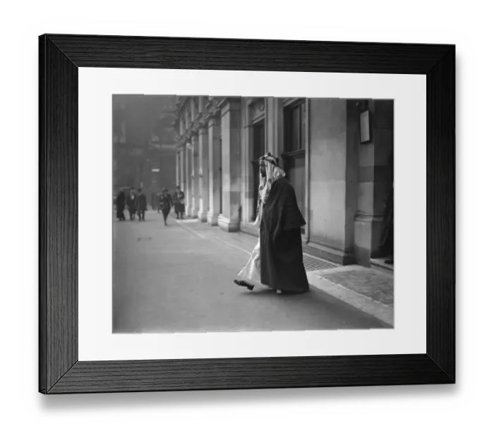 Framed Print : Emir Abdullah in London The Emir Abdullah of transjordania second son of the King Framed Print : Emir Abdullah in London The Emir Abdullah of transjordania second son of the King