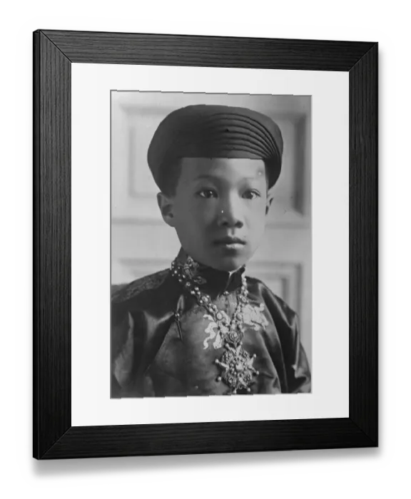 Framed Print : The new King of Annam. King Khai Dinah of Annam is dead, and Prince Vin Thuy Framed Print : The new King of Annam. King Khai Dinah of Annam is dead, and Prince Vin Thuy