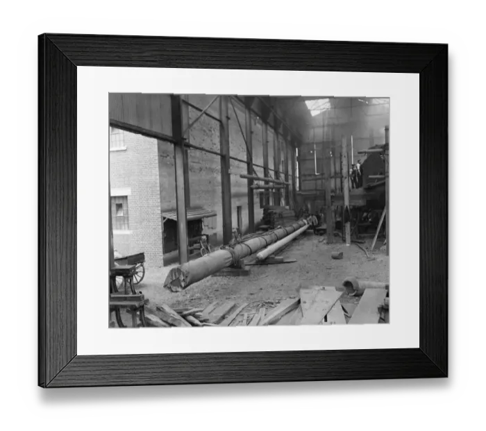 Framed Print : Shamrock IV at Gosport. The mast. 21 February 1925 Framed Print : Shamrock IV at Gosport. The mast. 21 February 1925