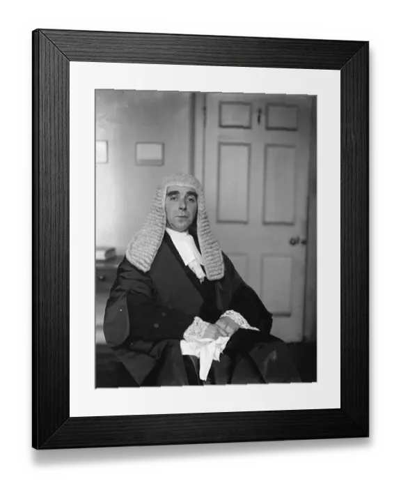 Framed Print : Probable Labour Law Officer After Taking The SIlk Mr H H Slesser standing counsel to Labour Party