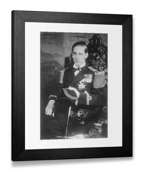 Framed Print : Prince Nicholas of Romania photographed at the Romania legation, Washington. 30 Framed Print : Prince Nicholas of Romania photographed at the Romania legation, Washington. 30
