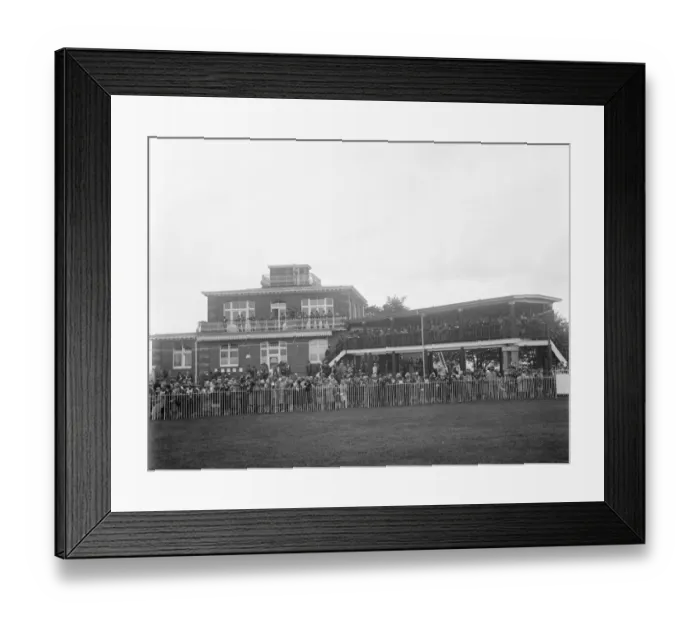 Framed Print : Picture of Goodwood specially taken for Mr Hubbard. The crowded course. August 1929 Framed Print : Picture of Goodwood specially taken for Mr Hubbard. The crowded course. August 1929