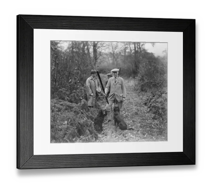 Framed Print : Earl of Harrowbys shoot at Sandon Hall in Staffordshire. The Honourable F A Framed Print : Earl of Harrowbys shoot at Sandon Hall in Staffordshire. The Honourable F A