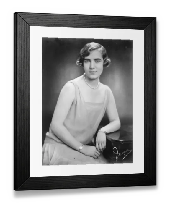 Framed Print : Princess Ingrid of Sweden. 8 January 1927 Framed Print : Princess Ingrid of Sweden. 8 January 1927