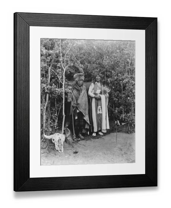Framed Print : The Stoney Red Indians at Banff, Alberta Medicine Man 19 September 1919 The Nakoda