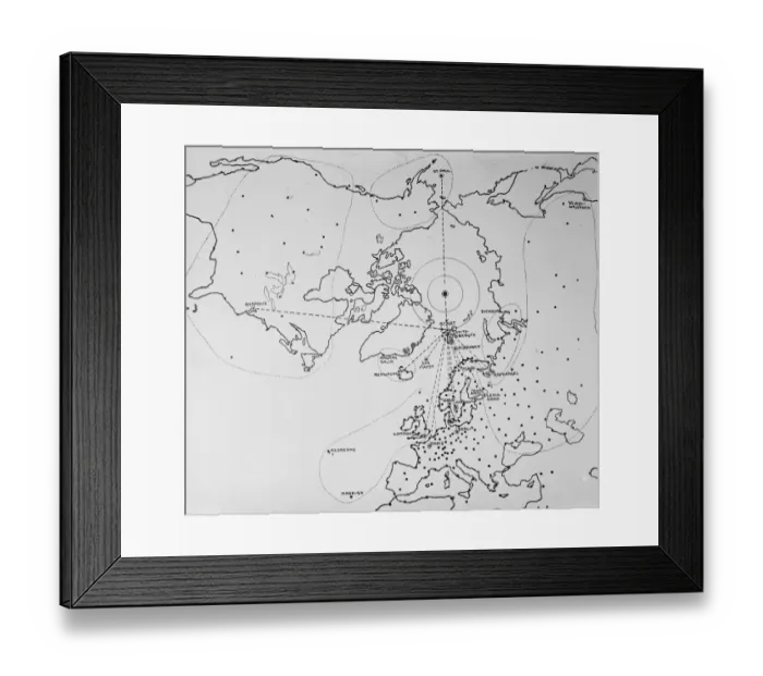 Framed Print : Weather problems of the Polar Flight Some hundreads of daily reports by wireless Framed Print : Weather problems of the Polar Flight Some hundreads of daily reports by wireless
