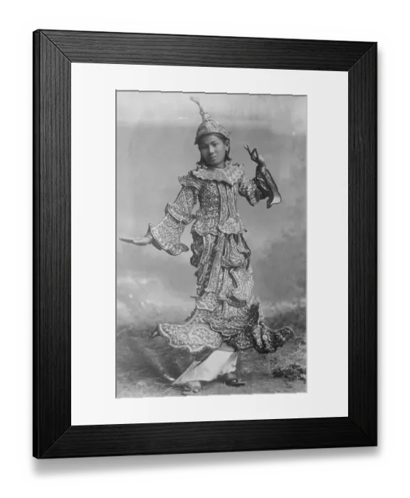 Framed Print : Typical dancing girl of Burma 31 December 1921 Framed Print : Typical dancing girl of Burma 31 December 1921