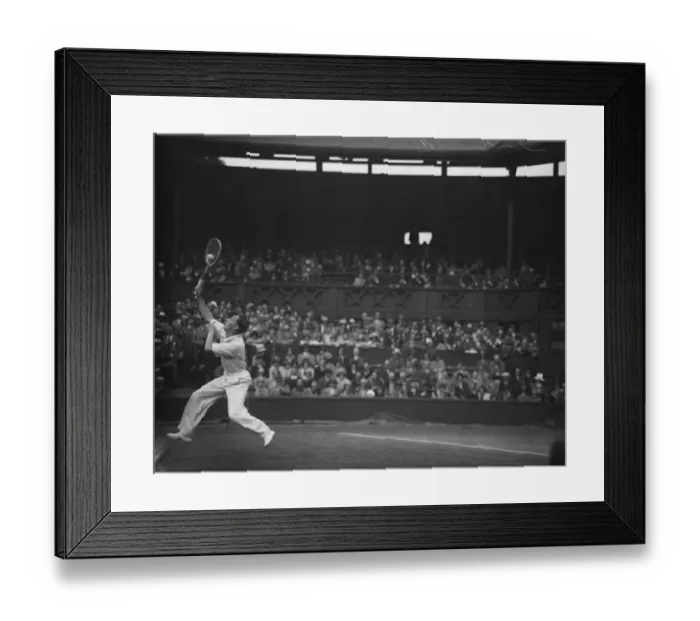 Framed Print : Tennis at Wimbledon. C H Kingsley in play. 30 June 1929 Framed Print : Tennis at Wimbledon. C H Kingsley in play. 30 June 1929