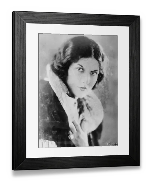 Framed Print : Evelyn Brent, Film Actress 1924