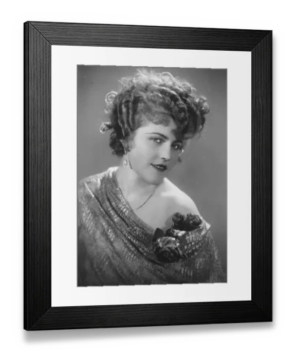 Framed Print : Winner of a novel hair dressing competition. Mlle Antoinette Graben, who carried Framed Print : Winner of a novel hair dressing competition. Mlle Antoinette Graben, who carried