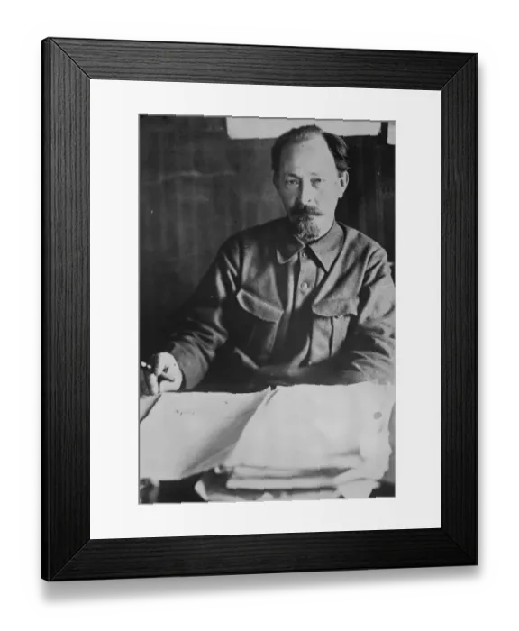 Framed Print : Chief of Russian State Political Police resigns. Felix Dzerzhinsky, the chief