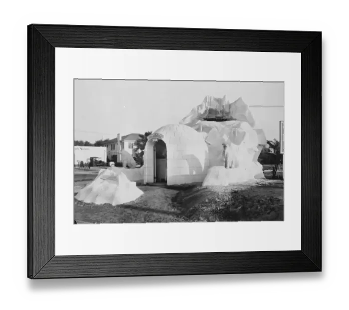 Framed Print : In a city of nightmare houses. From Los Angeles showing a ice cream shop known Framed Print : In a city of nightmare houses. From Los Angeles showing a ice cream shop known