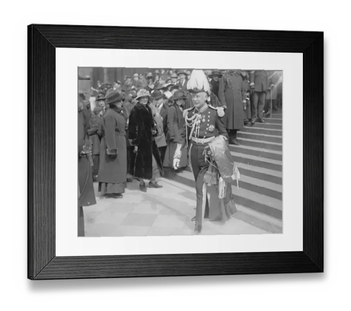 Framed Print : Annual service of the order of St Michael and St George For the first time in