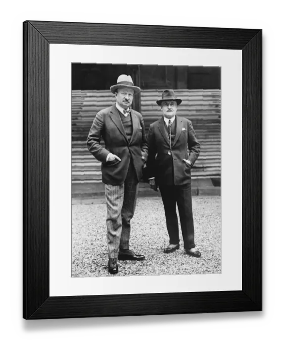Framed Print : The new French cabinet. M Caillaux ( right ) who returns to office in M Painlave Framed Print : The new French cabinet. M Caillaux ( right ) who returns to office in M Painlave