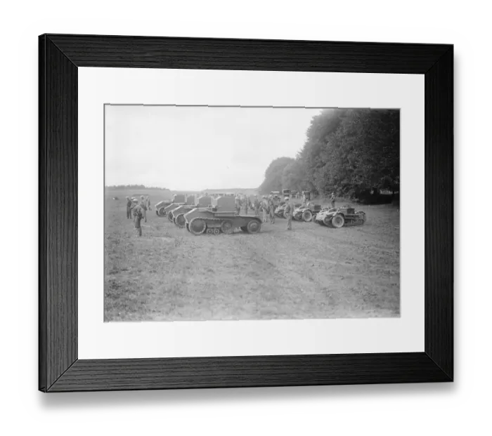 Framed Print : Great mechanical army on Salisbury Plain. 19 August 1927 Framed Print : Great mechanical army on Salisbury Plain. 19 August 1927