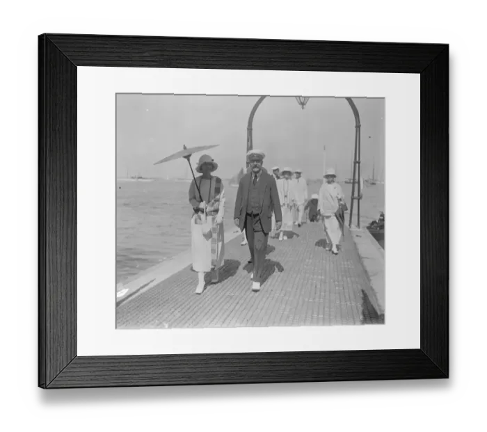 Framed Print : Cowes week opens. Lord and Lady Inchcape. 5 August 1923 Framed Print : Cowes week opens. Lord and Lady Inchcape. 5 August 1923