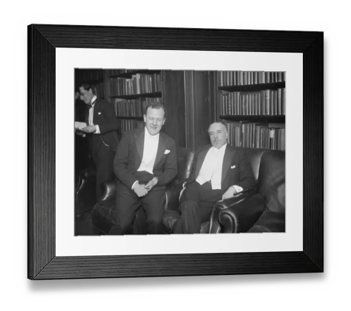 Framed Print : Press clubs musical house dinner. Sir Thomas Beecham and Mr Jack Hylton. 27