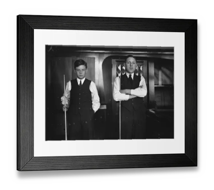 Framed Print : Boys Billiards Championship at the Burwat Hall, Soho Square George Cooper ( left ) Framed Print : Boys Billiards Championship at the Burwat Hall, Soho Square George Cooper ( left )