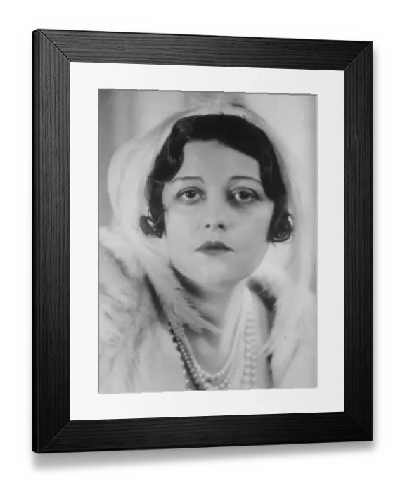 Framed Print : Miss Adrienne Brune. Musical comedy actress. 1927