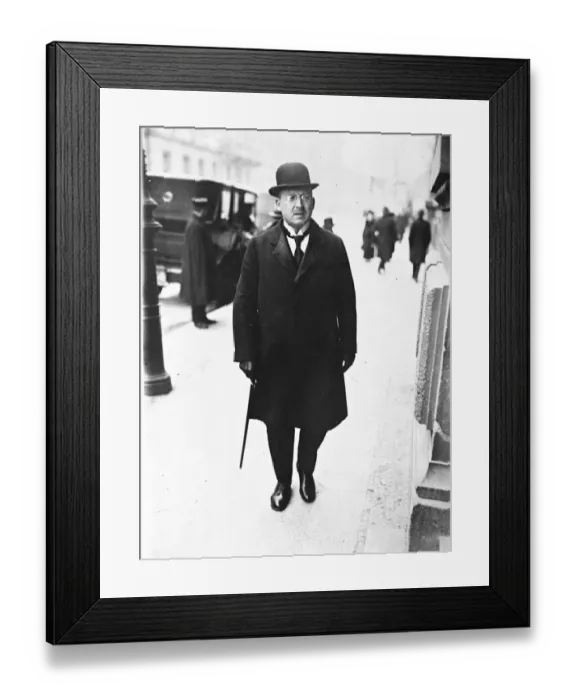Framed Print : Dr Hermes German Ambassador in France. 25 August 1923