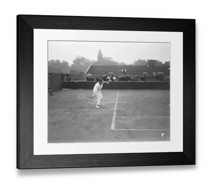 Framed Print : Lawn Tennis CHampionships at Wimbeldon J D P Wheatley in play against N H Latchford 25 Framed Print : Lawn Tennis CHampionships at Wimbeldon J D P Wheatley in play against N H Latchford 25