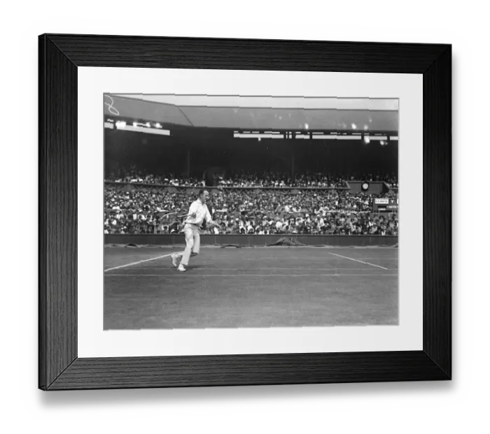 Framed Print : Lawn Tennis Championships at Wimbeldon W M Johntone in play against Vincent Richards 29 Framed Print : Lawn Tennis Championships at Wimbeldon W M Johntone in play against Vincent Richards 29