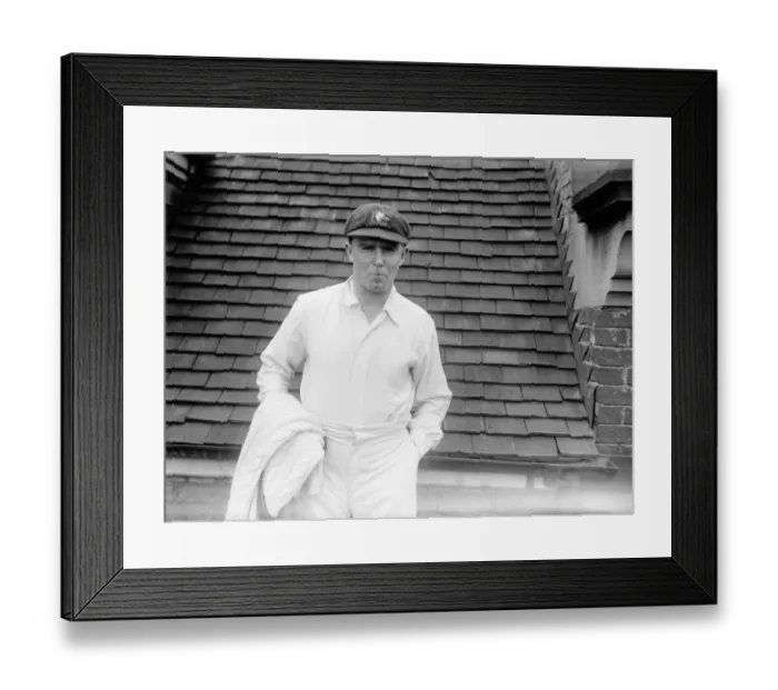 Framed Print : J Ellis, Australian cricketer. 20 May 1926