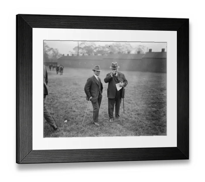 Framed Print : Doncaster St Leger meeting in Doncastor George STern ( left ) the French Jockey 13 Framed Print : Doncaster St Leger meeting in Doncastor George STern ( left ) the French Jockey 13
