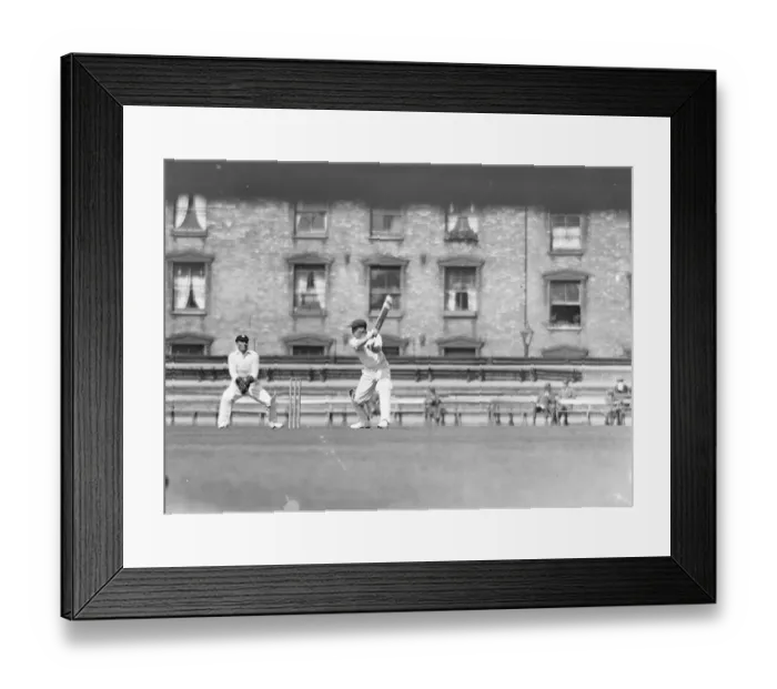 Framed Print : Warwickshire versus Surrey at The Oval cricket ground. G W Stephens ( Warwickshire Framed Print : Warwickshire versus Surrey at The Oval cricket ground. G W Stephens ( Warwickshire