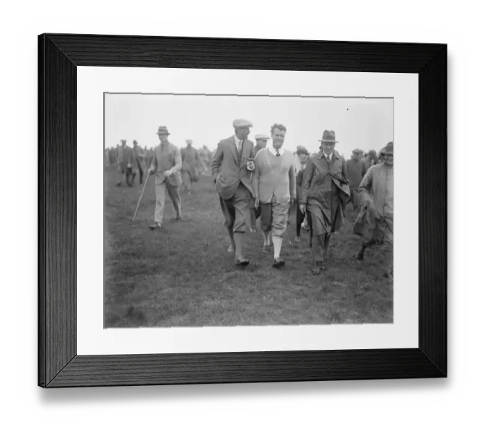 Framed Print : Amateur Golf Championship at Deal. C J H Tolley ( Englands hope ), who defeated