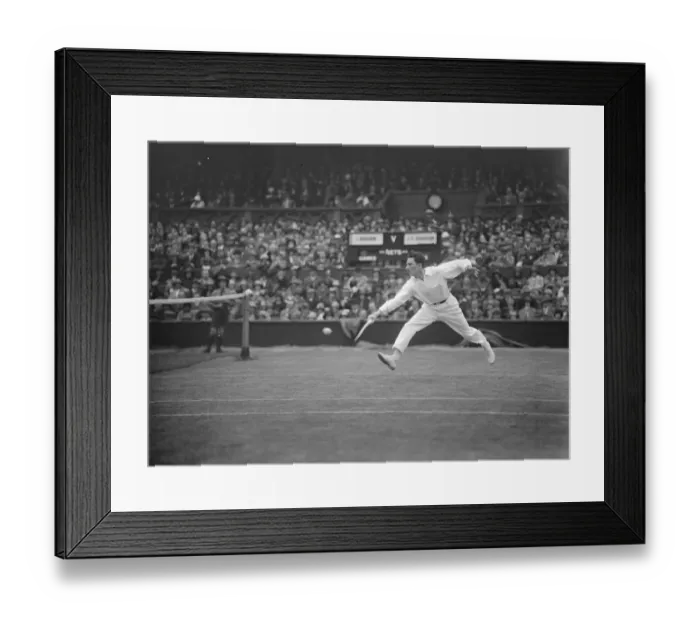 Framed Print : Lawn tennis championships at Wimbledon. Brugnon in play. 27 June 1925 Framed Print : Lawn tennis championships at Wimbledon. Brugnon in play. 27 June 1925