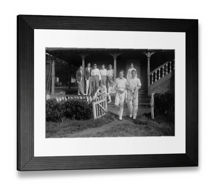 Framed Print : Goose match at Harrow School R E C Butterworth, who is head of the school at Harrow