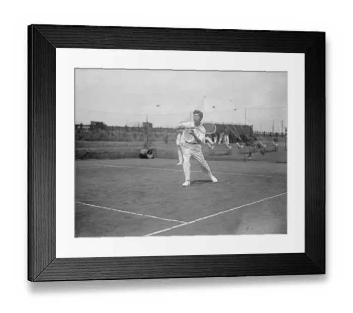 Framed Print : Japanese emperors son as tennis player at Yokohama specie bank sports ground Framed Print : Japanese emperors son as tennis player at Yokohama specie bank sports ground