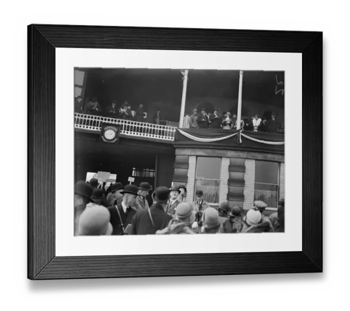 Framed Print : Sensational Grand National. The King and Queen of Afghanistan in the stand. 30 Framed Print : Sensational Grand National. The King and Queen of Afghanistan in the stand. 30