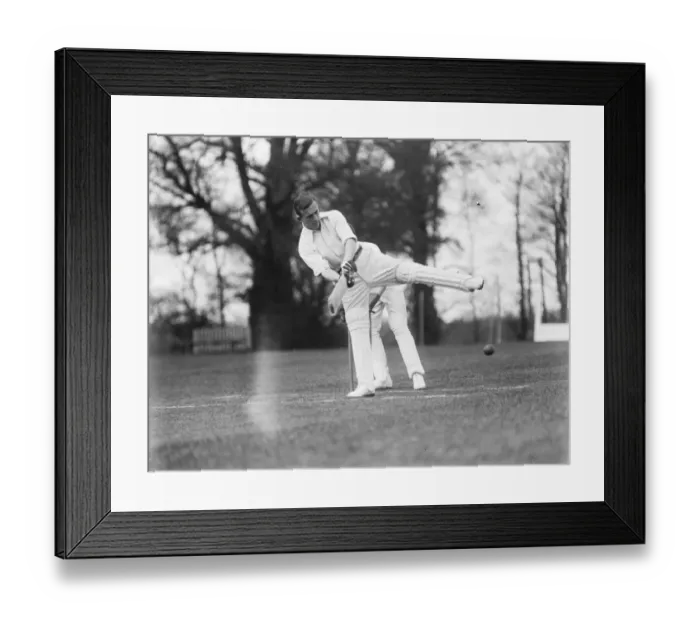 Framed Print : Son of the great CB to play for Hampshire. Mrs Fry coached by his father. Mr