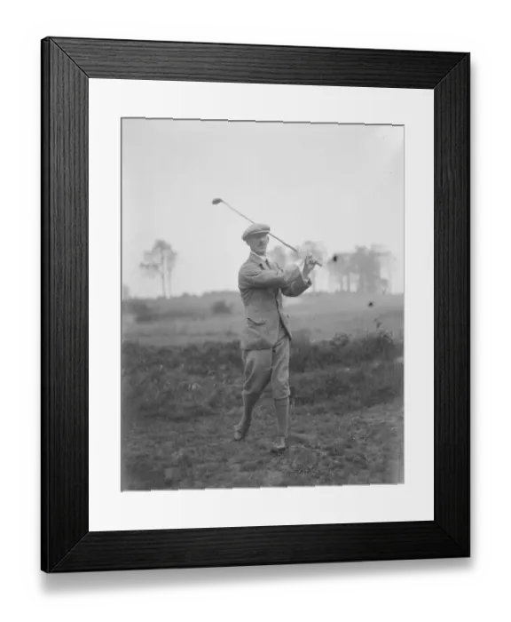 Framed Print : Golf match at the Addington golf course near Croydon Abe Mitchell 10 June 1920 Framed Print : Golf match at the Addington golf course near Croydon Abe Mitchell 10 June 1920