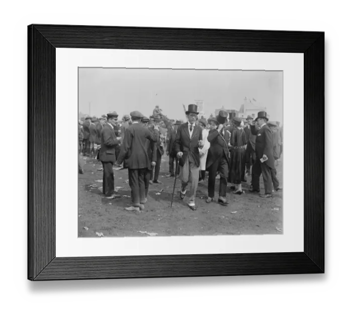 Framed Print : Derby day at Epsom Mr James de Rothschild 1 June 1921 Framed Print : Derby day at Epsom Mr James de Rothschild 1 June 1921