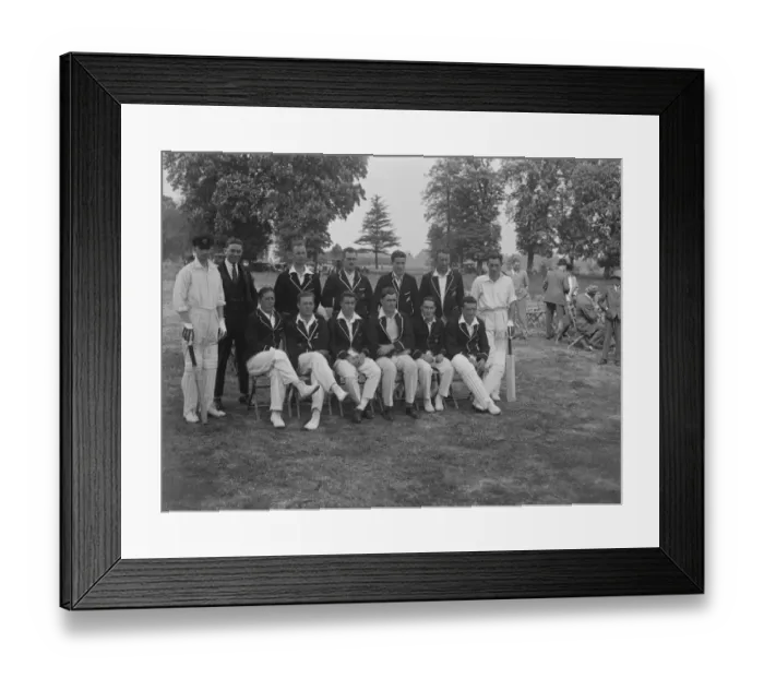 Framed Print : New Zealand versus Amateur XI at Maidenhead. The New Zealand team. 9 May 1927 Framed Print : New Zealand versus Amateur XI at Maidenhead. The New Zealand team. 9 May 1927