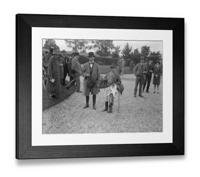 Framed Print : Boy jockey of eleven. Ian Martin who rode at Newbury, is a son of Mr E Martin, the trainer Framed Print : Boy jockey of eleven. Ian Martin who rode at Newbury, is a son of Mr E Martin, the trainer