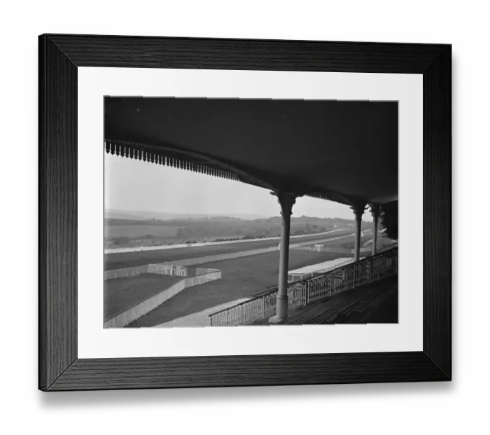 Framed Print : Panorama of Goodwood race course. 27 July 1929 Framed Print : Panorama of Goodwood race course. 27 July 1929